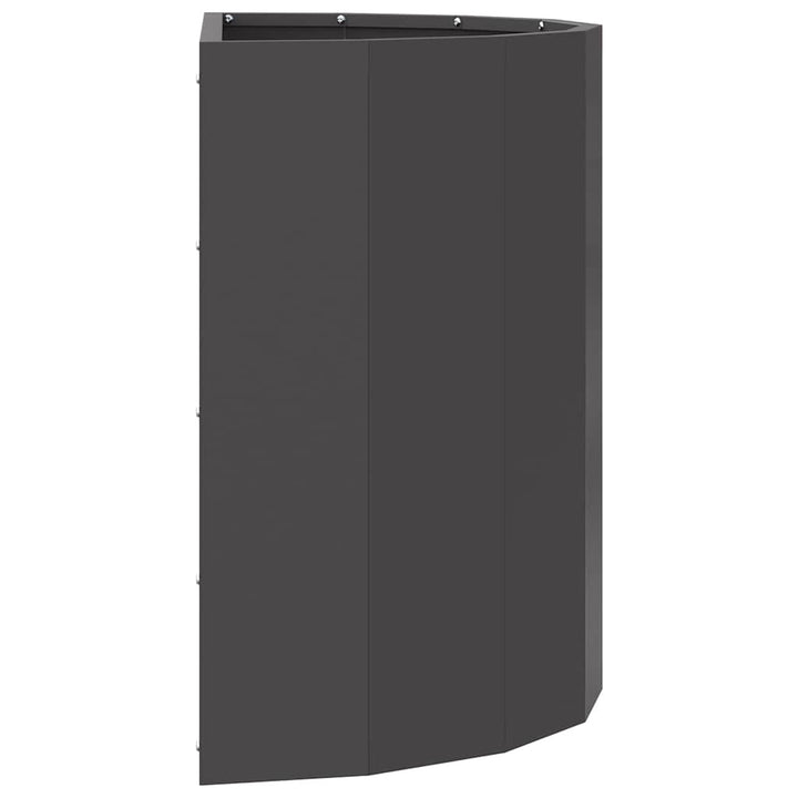 Plantekasse Sort 60 x 30 x 50 cm Stål