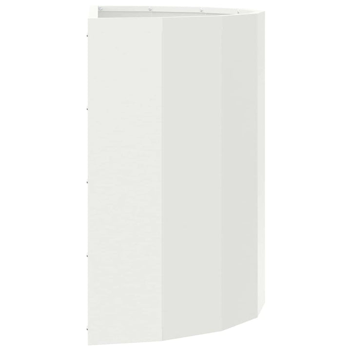 Plantekasse Hvid 60 x 30 x 50 cm Stål