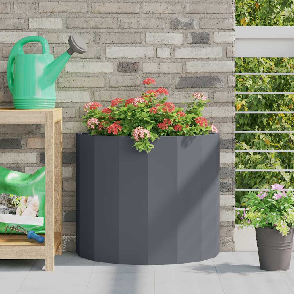Plantekasse Antracit 60 x 30 x 50 cm Stål