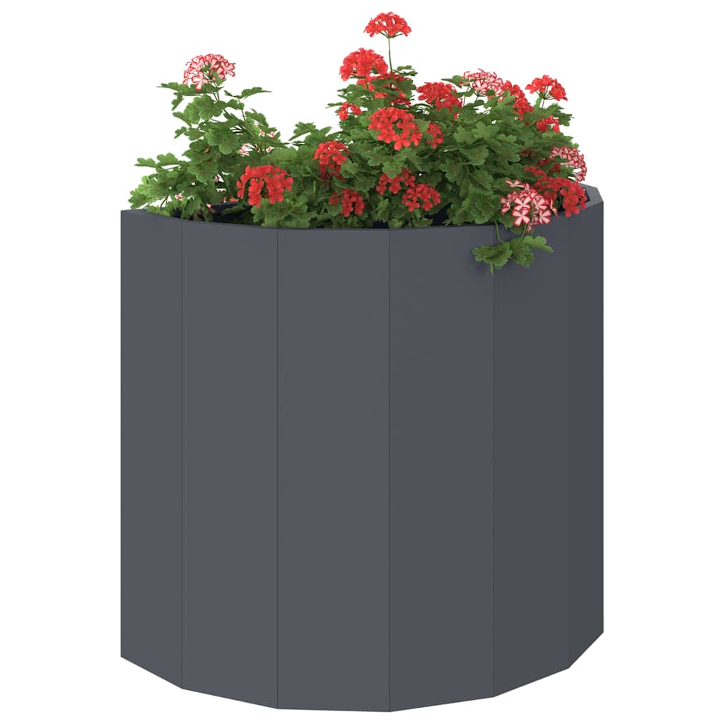 Plantekasse Antracit 60 x 30 x 50 cm Stål