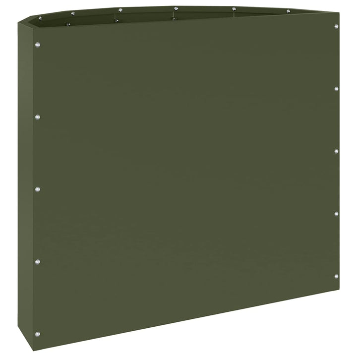 Plantekasse Oliven grøn 60 x 30 x 50 cm Stål