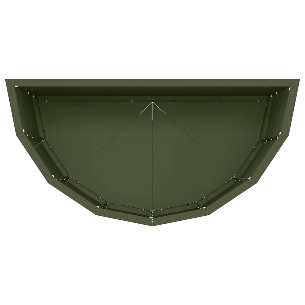 Plantekasse Oliven grøn 60 x 30 x 50 cm Stål