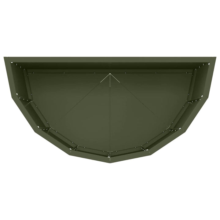 Plantekasse Oliven grøn 60 x 30 x 50 cm Stål