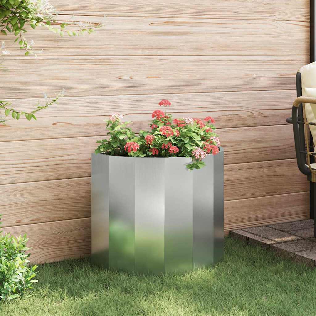 Plantekasse Sølv 60 x 30 x 50 cm Galvaniseret stål