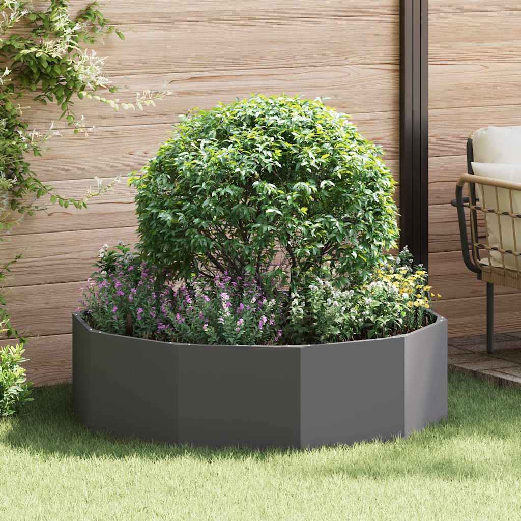 Plantekasse Sort 120 x 120 x 35 cm Stål