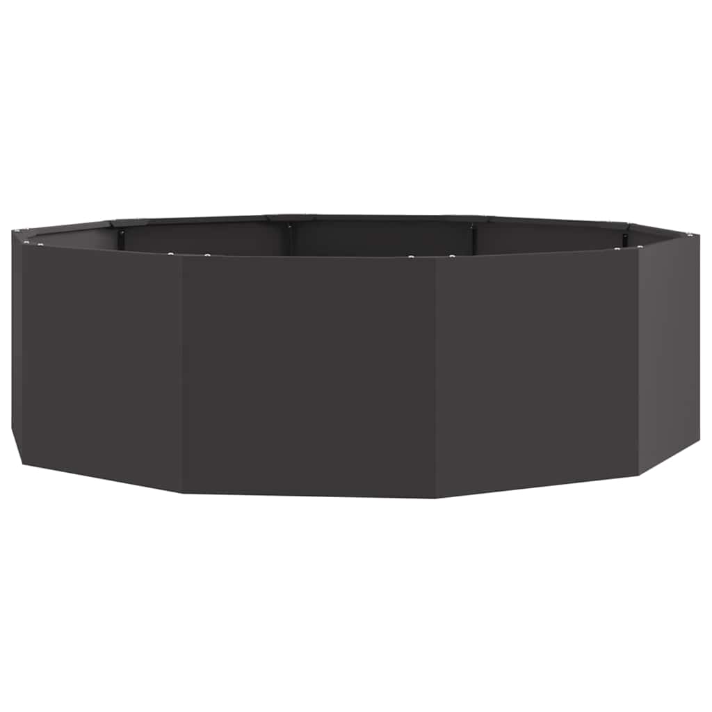 Plantekasse Sort 120 x 120 x 35 cm Stål