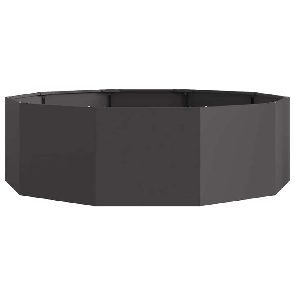 Plantekasse Sort 120 x 120 x 35 cm Stål