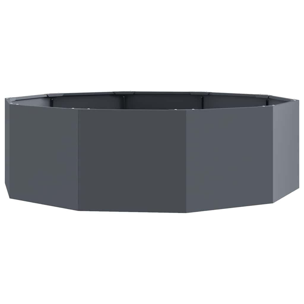 Plantekasse Antracit 120 x 120 x 35 cm Stål