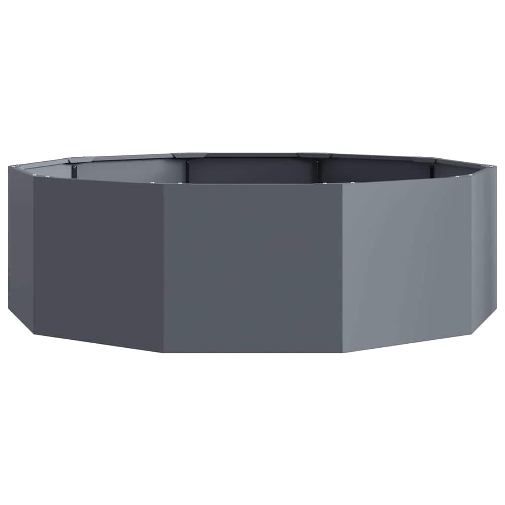 Plantekasse Antracit 120 x 120 x 35 cm Stål