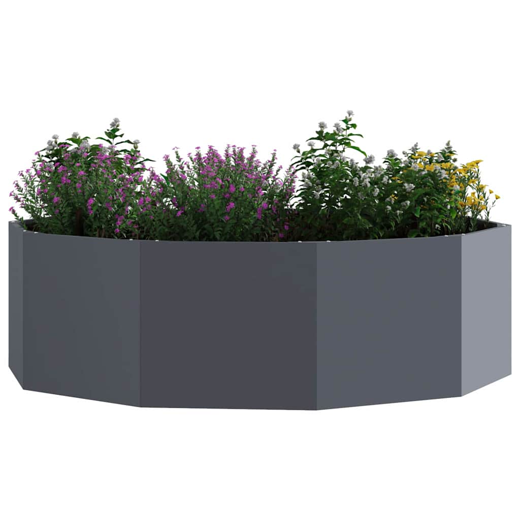 Plantekasse Antracit 120 x 120 x 35 cm Stål