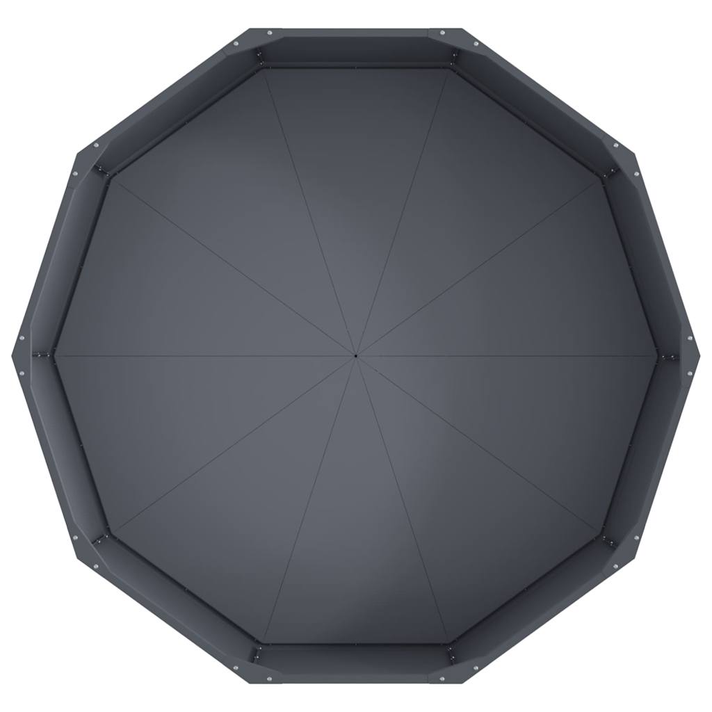 Plantekasse Antracit 120 x 120 x 35 cm Stål