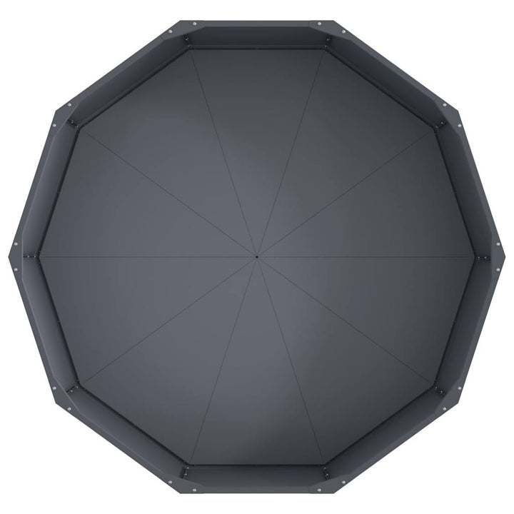 Plantekasse Antracit 120 x 120 x 35 cm Stål