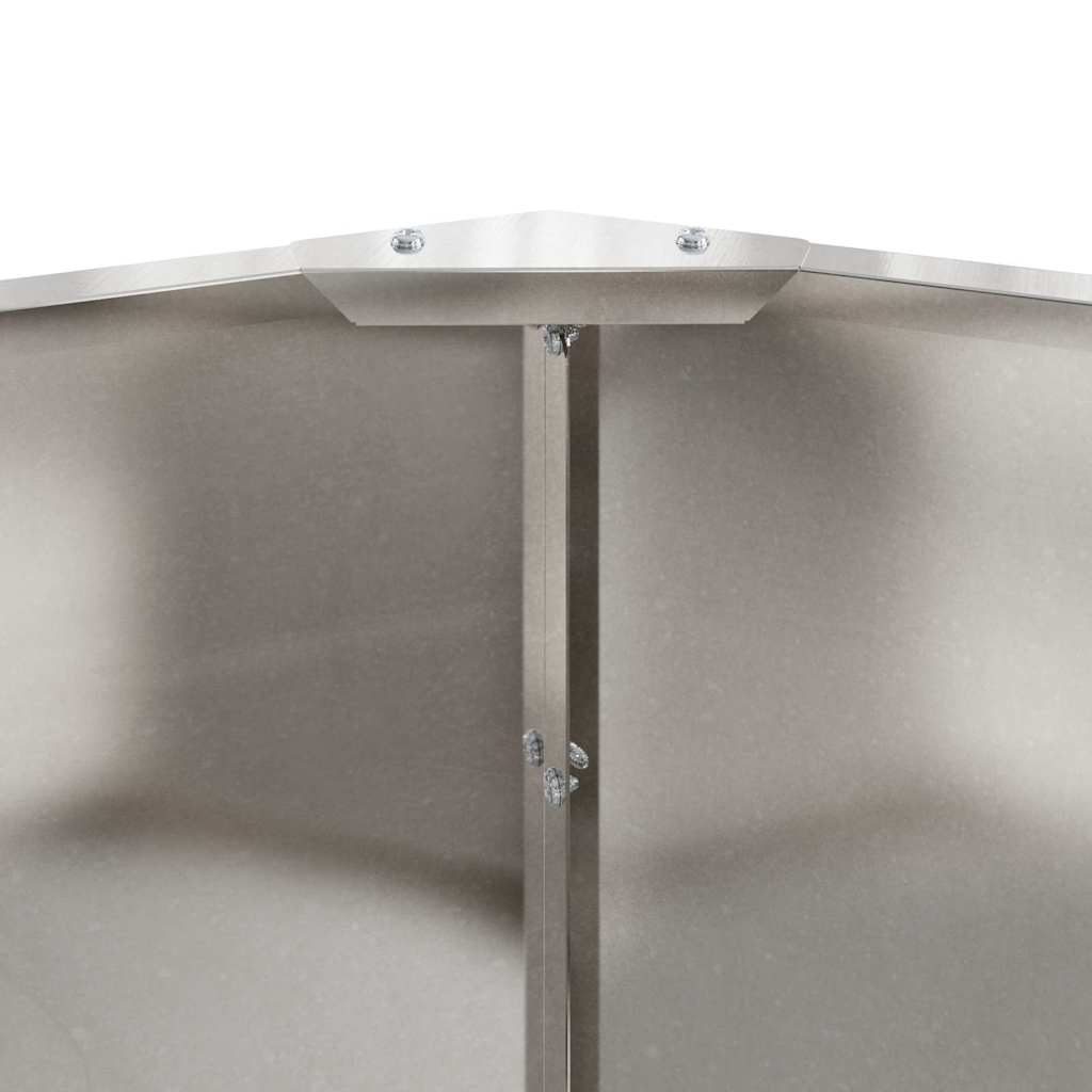 Plantekasse Sølv 120 x 120 x 35 cm Rustfrit stål