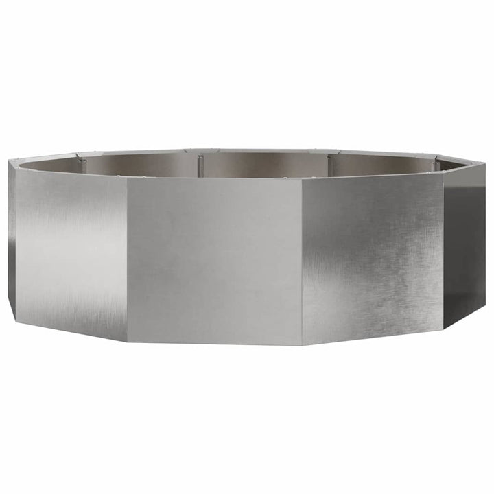 Plantekasse Sølv 120 x 120 x 35 cm Rustfrit stål