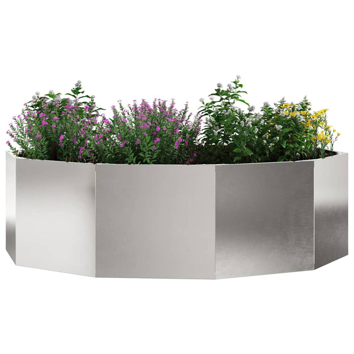 Plantekasse Sølv 120 x 120 x 35 cm Rustfrit stål