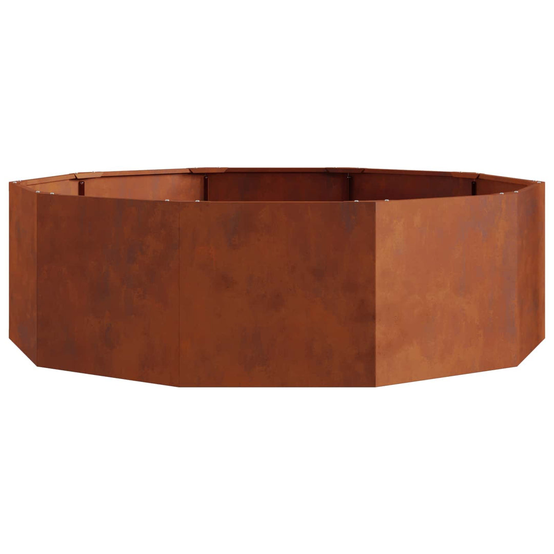 Plantekasse Rusten 120 x 120 x 35 cm Cortenstål