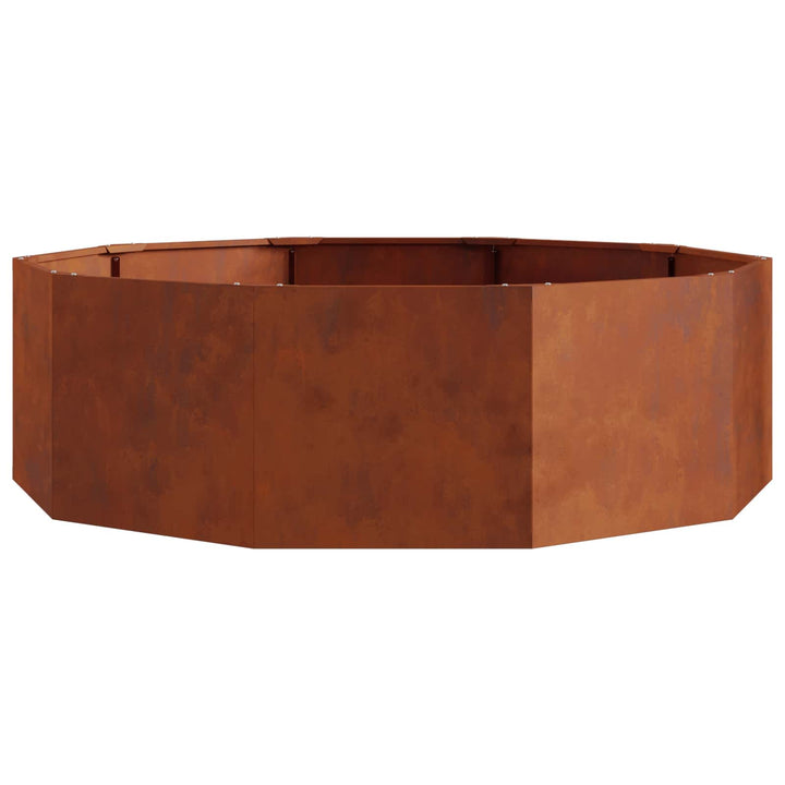 Plantekasse Rusten 120 x 120 x 35 cm Cortenstål