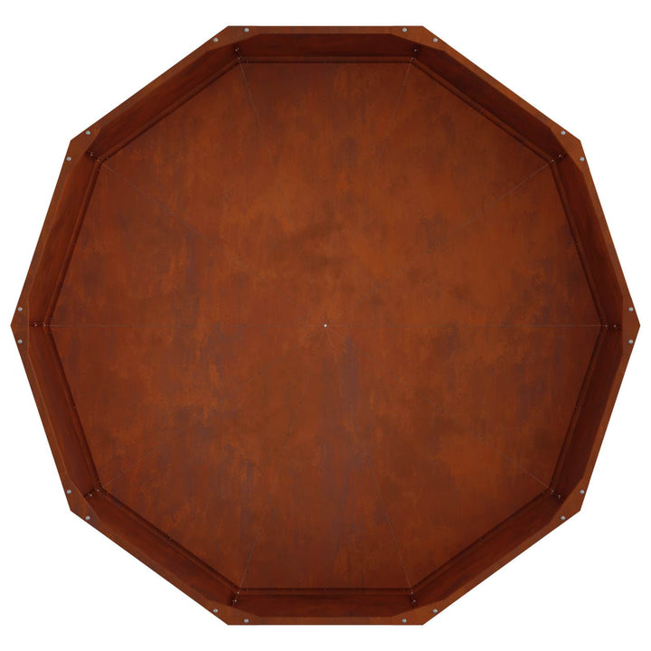 Plantekasse Rusten 120 x 120 x 35 cm Cortenstål