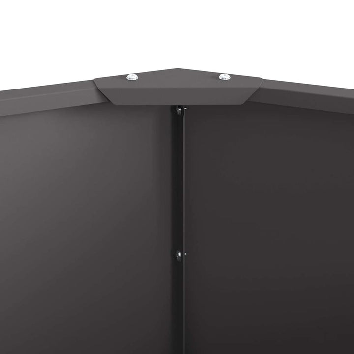 Plantekasse Sort 90 x 90 x 35 cm Stål