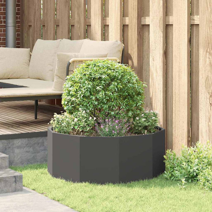 Plantekasse Sort 90 x 90 x 35 cm Stål