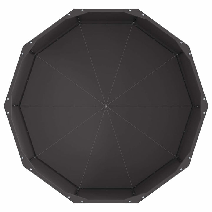 Plantekasse Sort 90 x 90 x 35 cm Stål