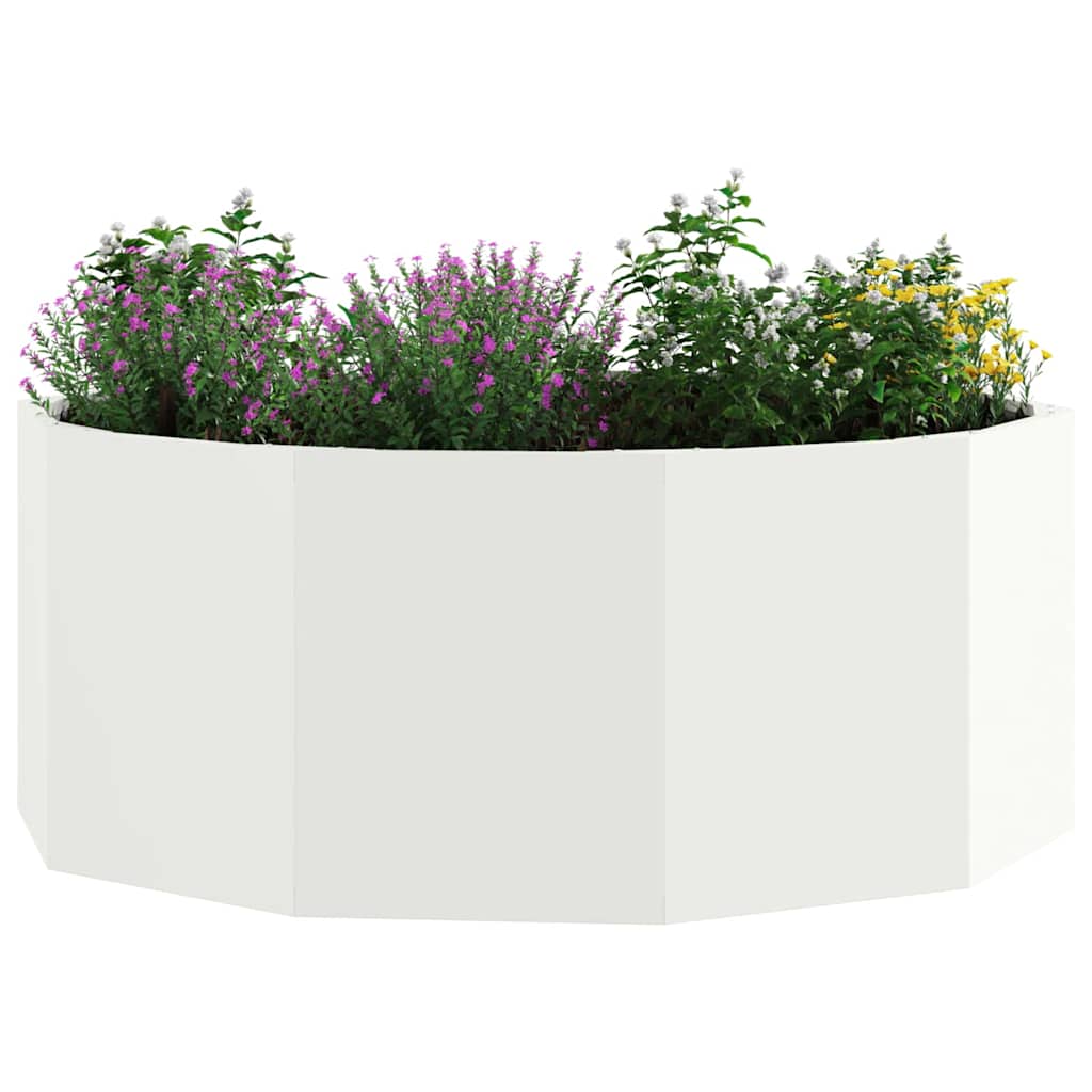 Plantekasse Hvid 90 x 90 x 35 cm Stål