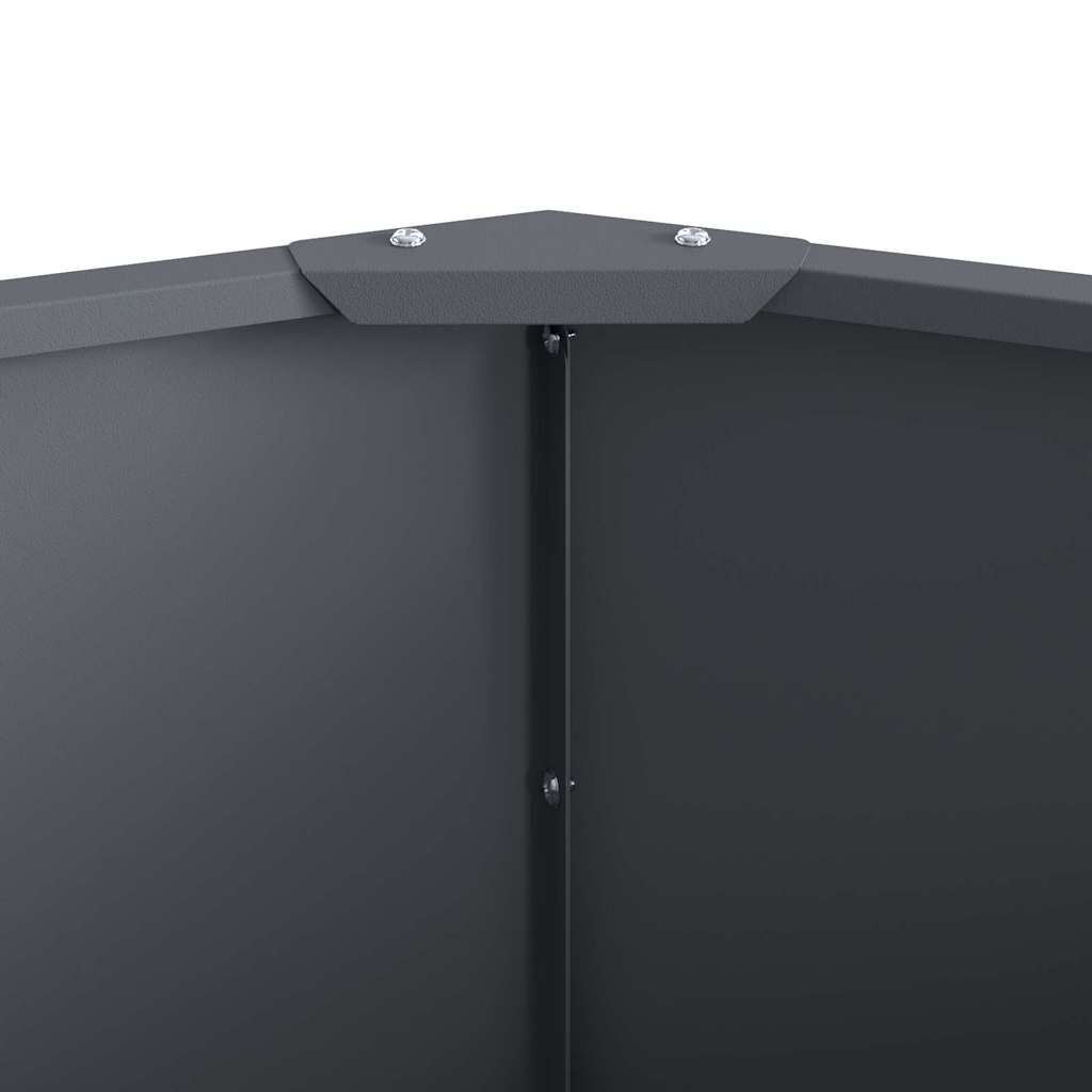 Plantekasse Antracit 90 x 90 x 35 cm Stål
