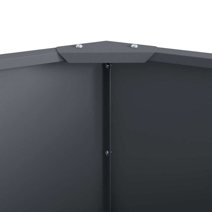 Plantekasse Antracit 90 x 90 x 35 cm Stål