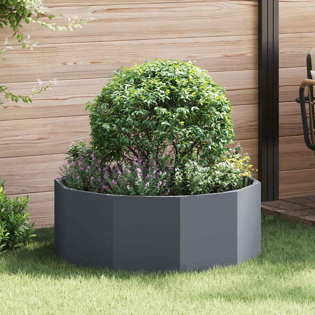 Plantekasse Antracit 90 x 90 x 35 cm Stål