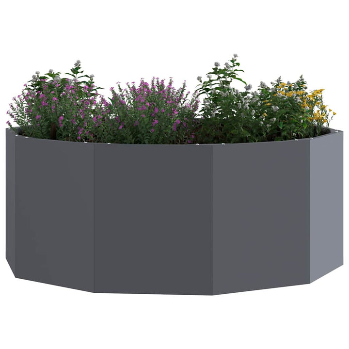 Plantekasse Antracit 90 x 90 x 35 cm Stål