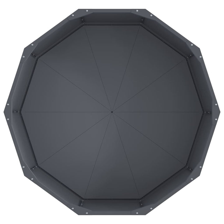 Plantekasse Antracit 90 x 90 x 35 cm Stål