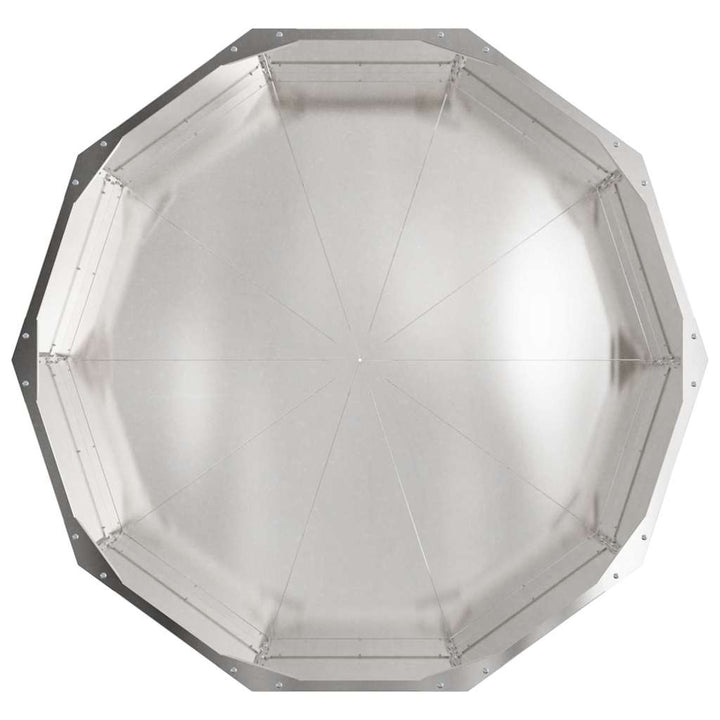 Plantekasse Sølv 90 x 90 x 35 cm Rustfrit stål