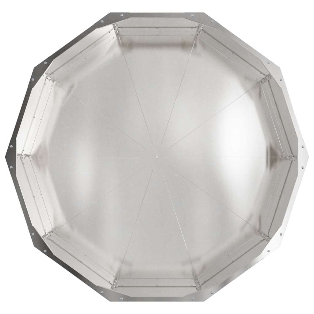 Plantekasse Sølv 90 x 90 x 35 cm Rustfrit stål