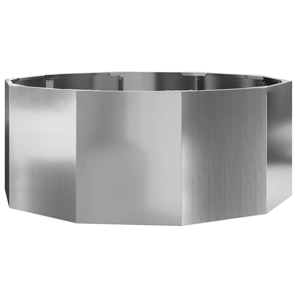 Plantekasse Sølv 90 x 90 x 35 cm Galvaniseret stål