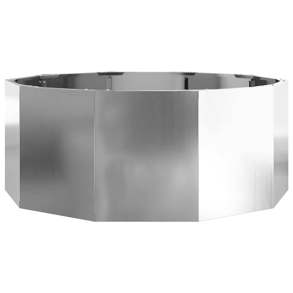 Plantekasse Sølv 90 x 90 x 35 cm Galvaniseret stål