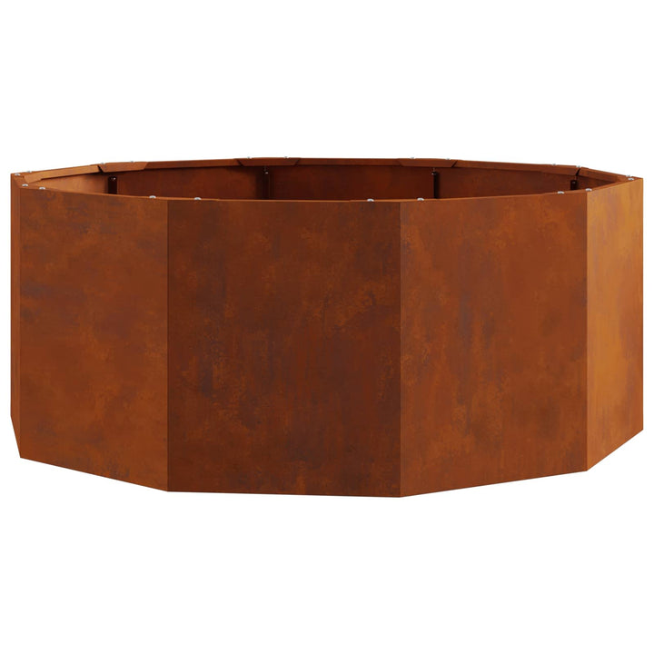 Plantekasse Rusten 90 x 90 x 35 cm Cortenstål