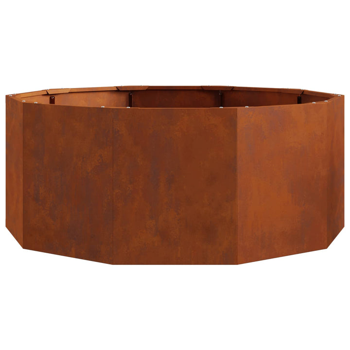 Plantekasse Rusten 90 x 90 x 35 cm Cortenstål