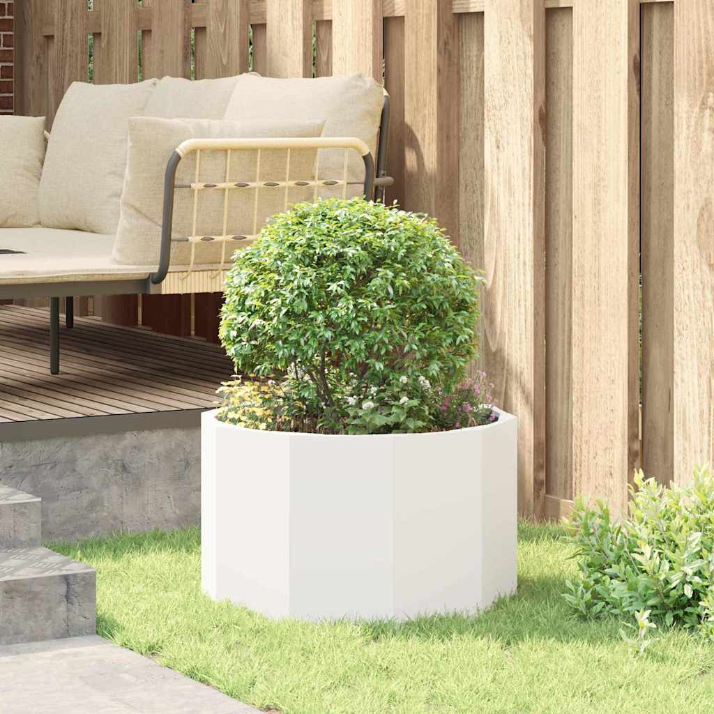 Plantekasse Hvid 60 x 60 x 35 cm Stål