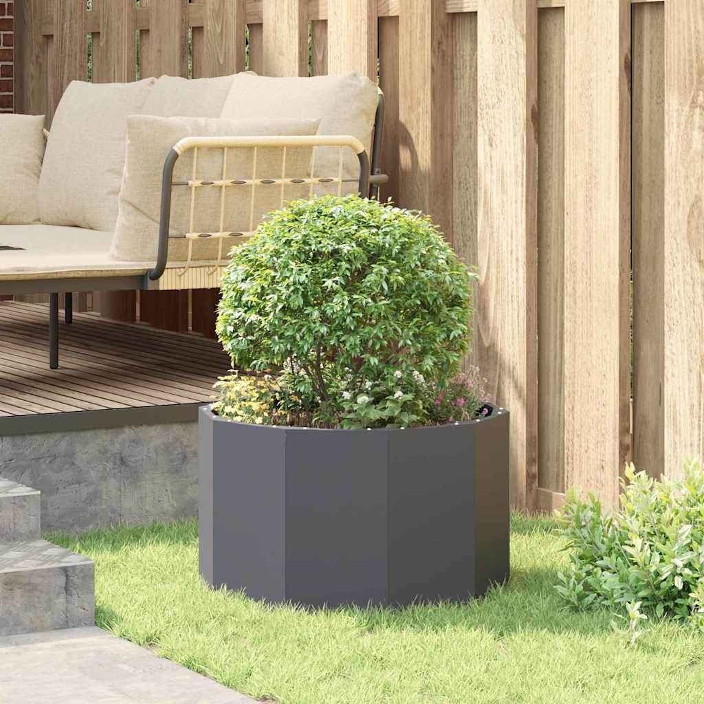Plantekasse Antracit 60 x 60 x 35 cm Stål