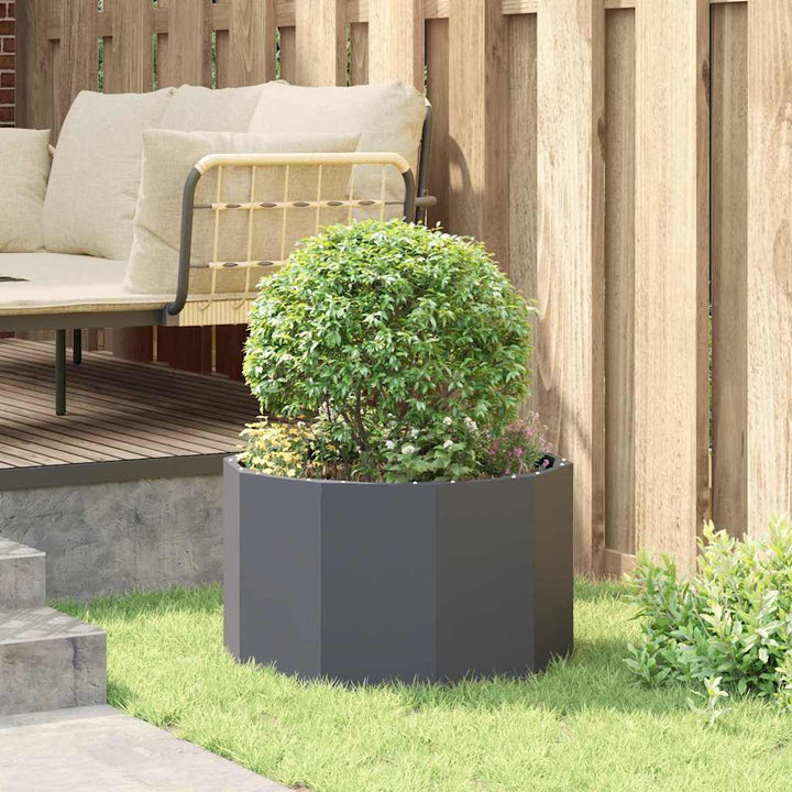Plantekasse Antracit 60 x 60 x 35 cm Stål