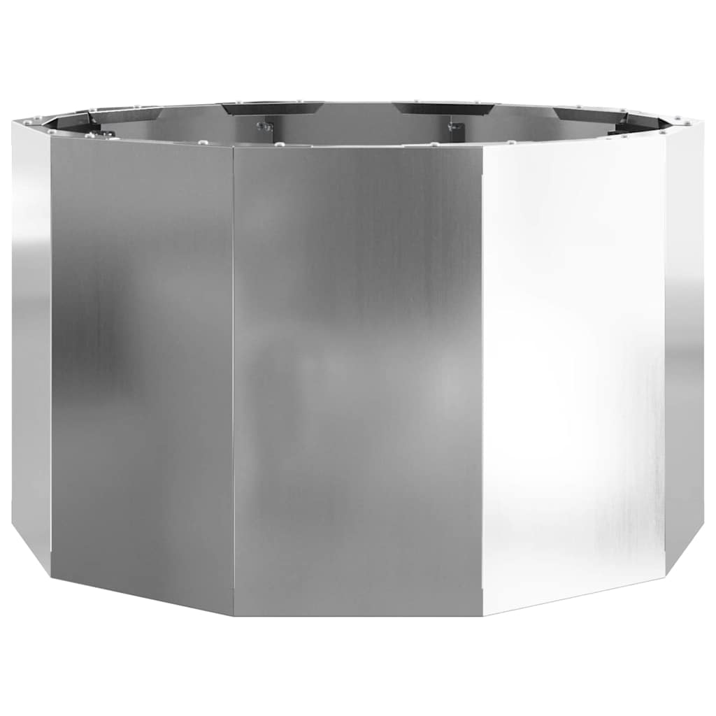 Plantekasse Sølv 60 x 60 x 35 cm Galvaniseret stål