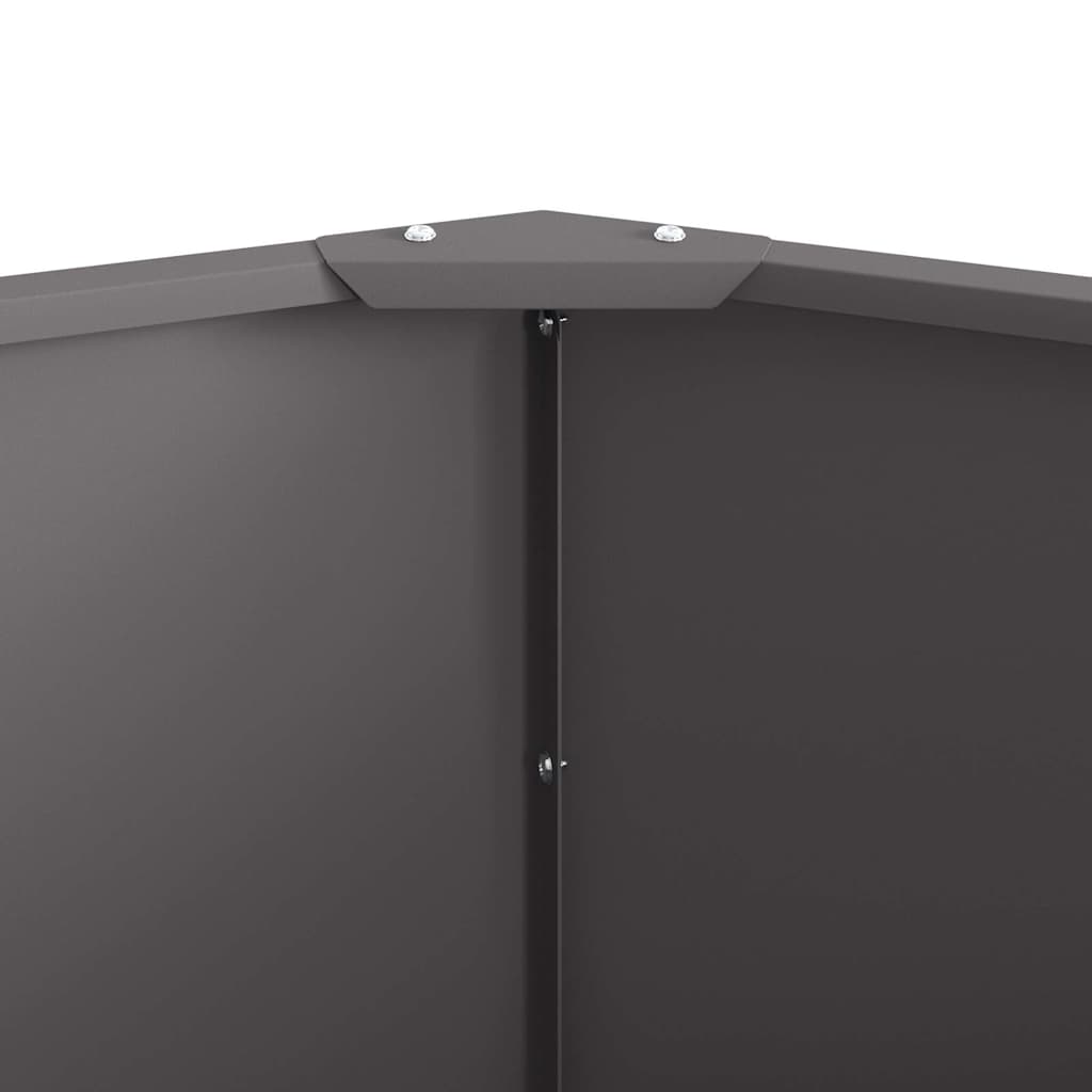 Plantekasse Sort 120 x 120 x 50 cm Stål