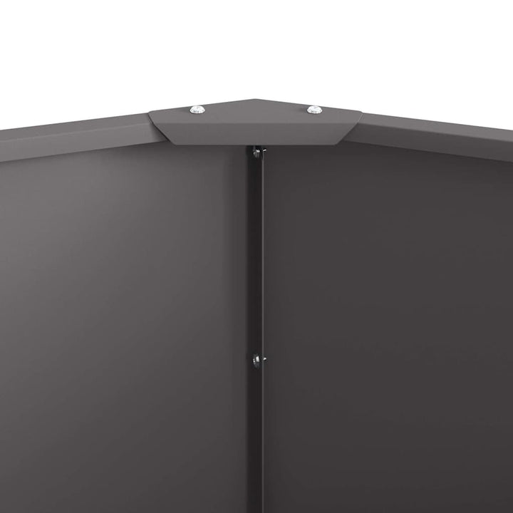 Plantekasse Sort 120 x 120 x 50 cm Stål