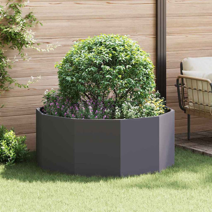 Plantekasse Sort 120 x 120 x 50 cm Stål