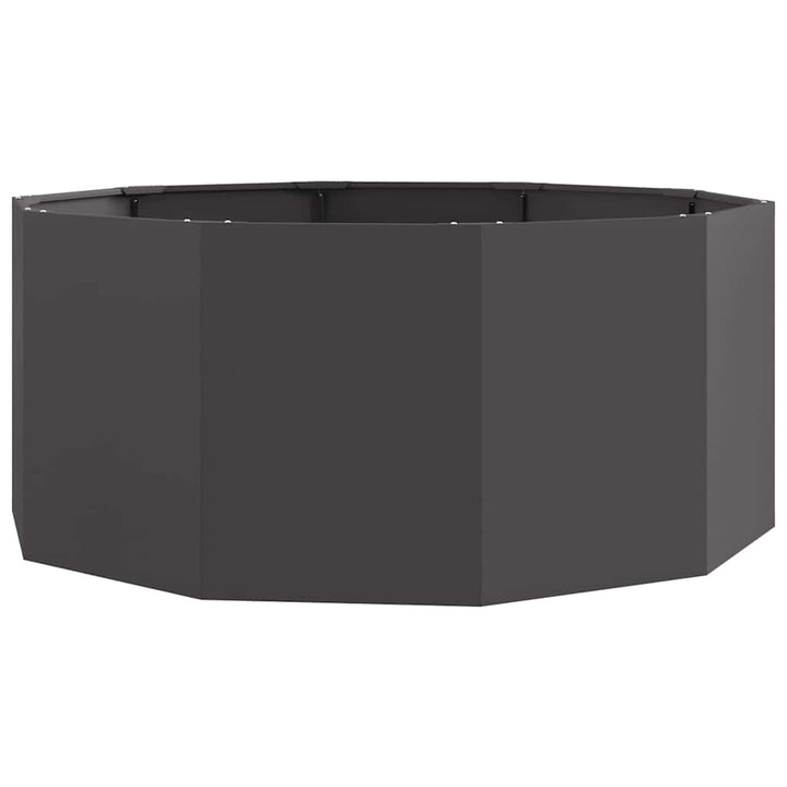 Plantekasse Sort 120 x 120 x 50 cm Stål