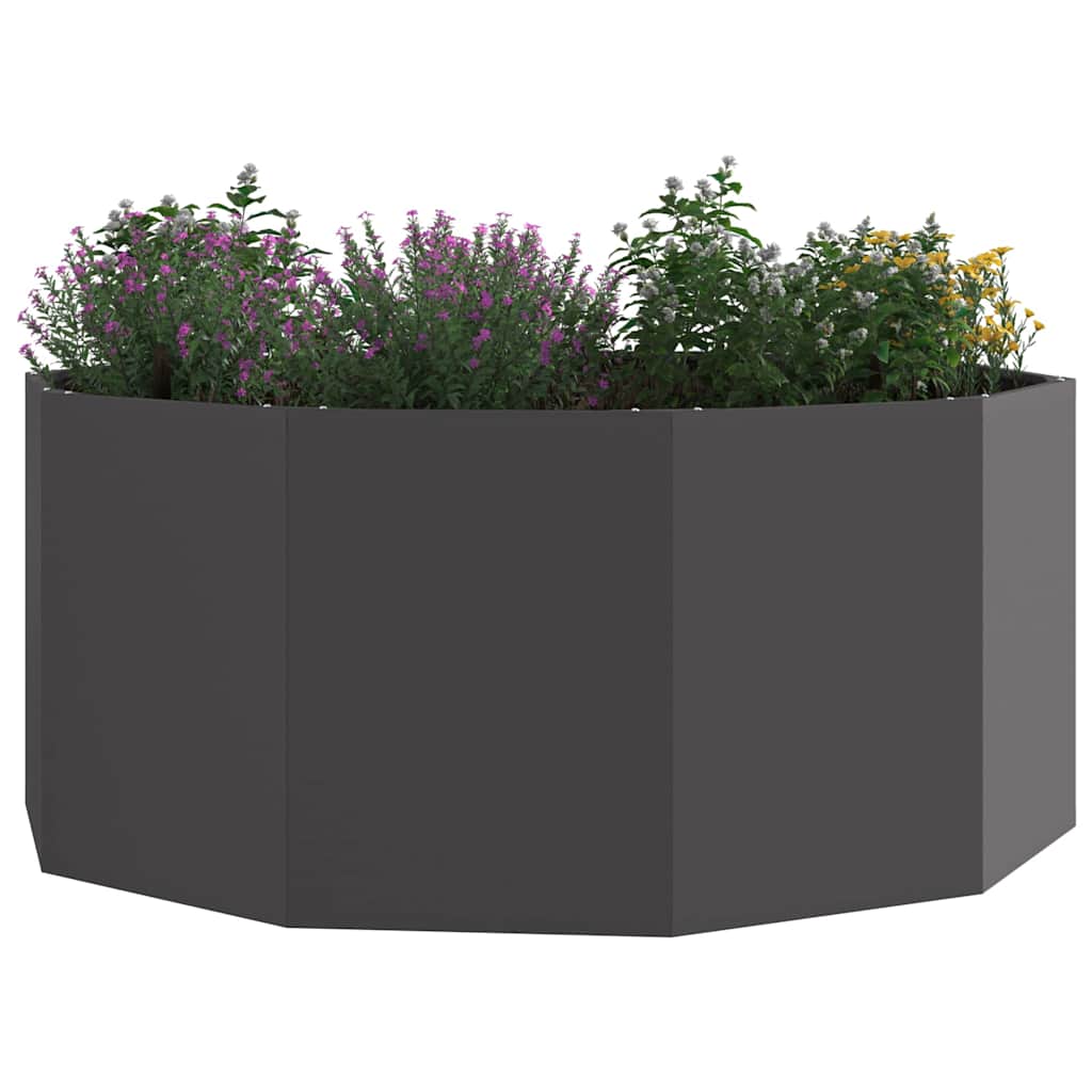 Plantekasse Sort 120 x 120 x 50 cm Stål