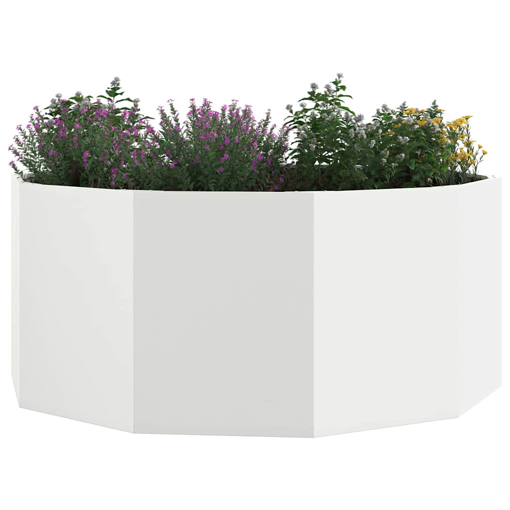 Plantekasse Hvid 120 x 120 x 50 cm Stål