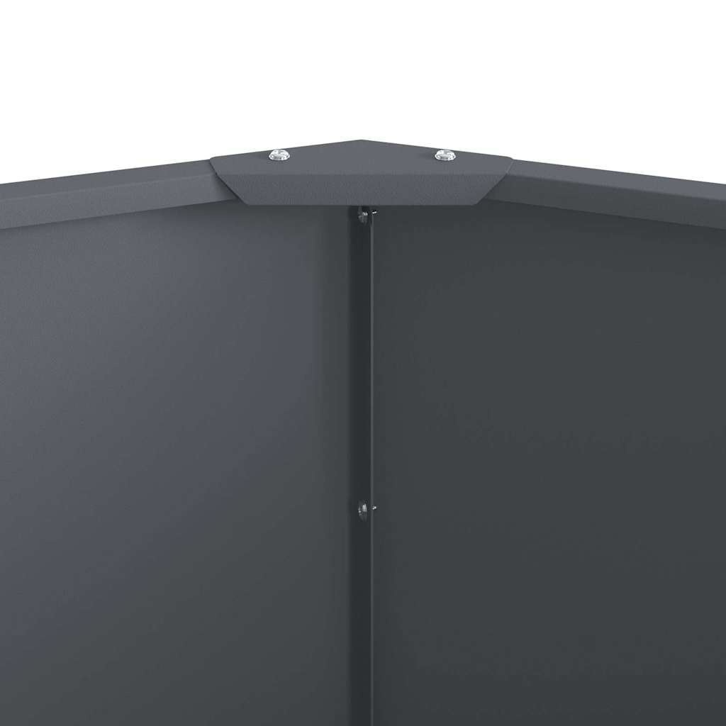 Plantekasse Antracit 120 x 120 x 50 cm Stål