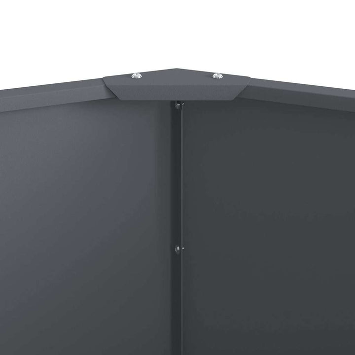 Plantekasse Antracit 120 x 120 x 50 cm Stål