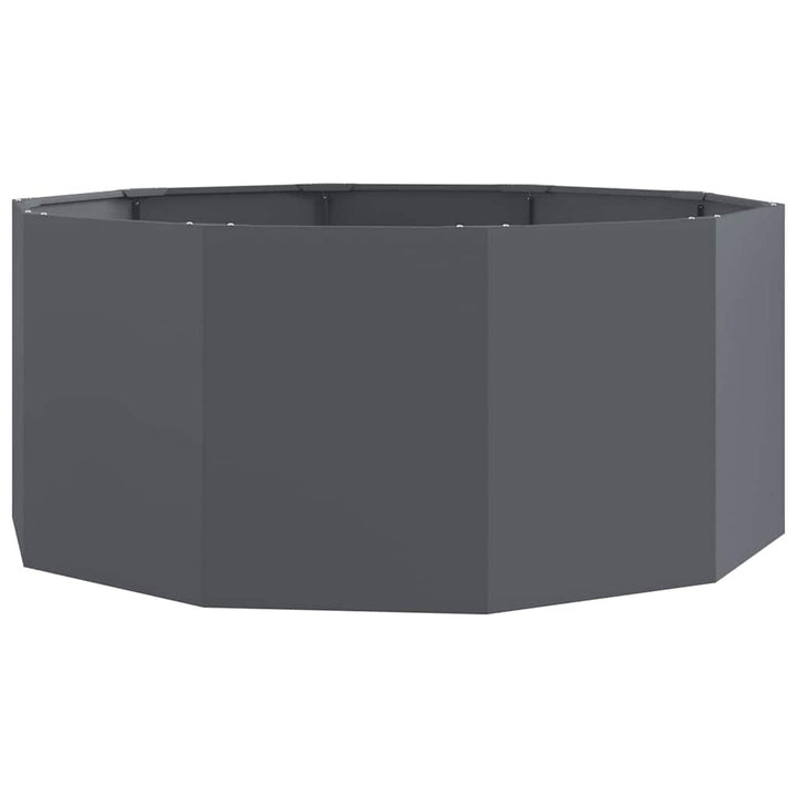 Plantekasse Antracit 120 x 120 x 50 cm Stål